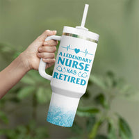 Retired Nurse Tumbler With Handle A Legendary Nurse Has Retired Officially Discharged 2024 - Wonder Print Shop