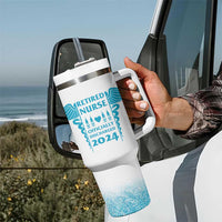 Retired Nurse Tumbler With Handle A Legendary Nurse Has Retired Officially Discharged 2024 - Wonder Print Shop