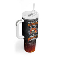 Retired Firefighter Tumbler With Handle Being A Retired Firefighter Is An Honor Retirement Gift - Wonder Print Shop