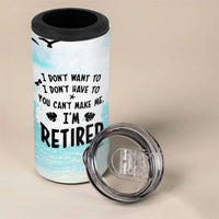 Retirement Gifts For Women 4 in 1 Can Cooler Tumbler Not My Problem Anymore Beach Trip - Wonder Print Shop