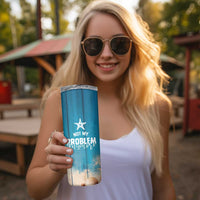 Happy Retirement Travel Skinny Tumbler You Can't Make Me I'm Retired Beach Lover - Wonder Print Shop