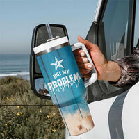 Happy Retirement Travel Tumbler With Handle You Can't Make Me I'm Retired Beach Lover - Wonder Print Shop