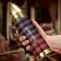 Personalized Eagle American Flag Bullet Tumbler Custom Name Patriotic Gifts For Men