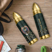 Personalized American Patriot Bullet Tumbler Custom Name Land Of The Free Because Of The Brave
