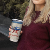 American Patriot Christian Tumbler Cup God Bless America