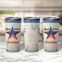 American Patriot Christian Tumbler Cup God Bless America