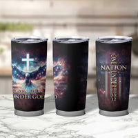 American Patriot Christian Tumbler Cup One Nation Under God