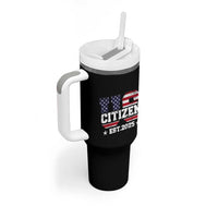 American Patriot Tumbler With Handle US Citizen Est 2025 Proud To Be American