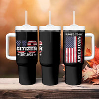 American Patriot Tumbler With Handle US Citizen Est 2025 Proud To Be American