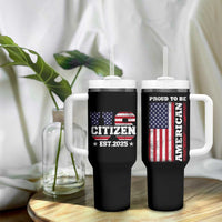 American Patriot Tumbler With Handle US Citizen Est 2025 Proud To Be American