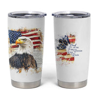 American Patriot Tumbler Cup Land Of The Free Because Of The Brave
