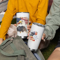 American Patriot Tumbler Cup Land Of The Free Because Of The Brave