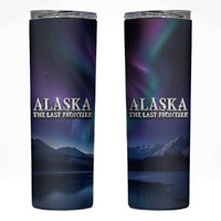 Alaska Aurora Skinny Tumbler The Last Frontier Bear Home - Wonder Print Shop