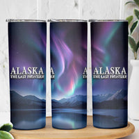 Alaska Aurora Skinny Tumbler The Last Frontier Bear Home - Wonder Print Shop