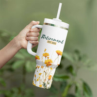 Personalized Retirement Gifts For Women Tumbler With Handle Custom Name Retired 2025 Not My Problem Anymore