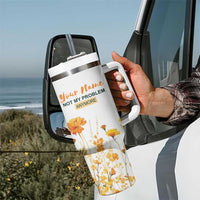 Personalized Retirement Gifts For Women Tumbler With Handle Custom Name Retired 2025 Not My Problem Anymore