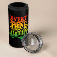 Jamaica Reggae 4 in 1 Can Cooler Tumbler Every Little Thing Gonna Be Alright Good Vibes - Wonder Print Shop