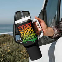 Jamaica Reggae Tumbler With Handle Every Little Thing Gonna Be Alright Good Vibes - Wonder Print Shop