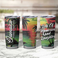 Jamaica Family Trip 2024 Souvenir Tumbler Cup Jamaican Beach Vacation Lots Of Memories And Laughter - Wonder Print Shop