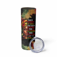 Black Women Skinny Tumbler Confident Strong She Is Me Gift For Her
