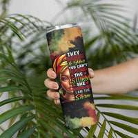 Black Women Skinny Tumbler Confident Strong She Is Me Gift For Her