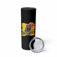 Black Women Skinny Tumbler Black Queen Nutrition Facts Gift for Her