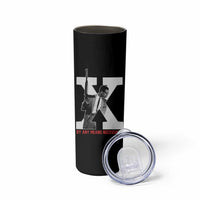 Malcolm X Skinny Tumbler By Any Means Civil Rights Leaders Black Pride BLM
