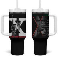 Malcolm X Tumbler With Handle By Any Means Civil Rights Leaders Black Pride BLM