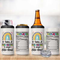 Teacher 4 in 1 Can Cooler Tumbler It Takes A Big Heart To Shape Little Minds - Wonder Print Shop