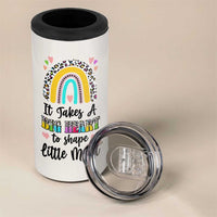 Teacher 4 in 1 Can Cooler Tumbler It Takes A Big Heart To Shape Little Minds - Wonder Print Shop
