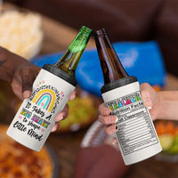 Teacher 4 in 1 Can Cooler Tumbler It Takes A Big Heart To Shape Little Minds - Wonder Print Shop