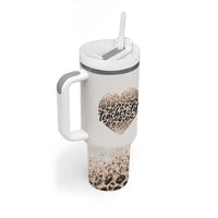 Teacher Life Tumbler With Handle It Takes A Big Heart To Shape Little Minds - Wonder Print Shop