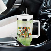 Teacher Life Tumbler With Handle Teacher Plant Seeds That Grow Forever - Wonder Print Shop