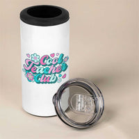 Cool Teacher Club Retro Groovy 4 in 1 Can Cooler Tumbler - Wonder Print Shop