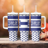 Funny Teacher Tumbler With Handle Tears Of My Student - Wonder Print Shop