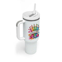 Teacher Life Tumbler With Handle Teach Love Inspire Back To School - Wonder Print Shop