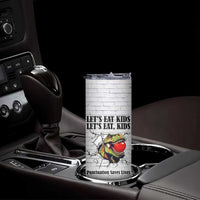 Funny Teacher Skinny Tumbler Let's Eat Kids Punctuation Saves Lives Dinosaur - Wonder Print Shop