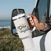 Book Lover Tumbler With Handle Just One More Chapter Vintage - Wonder Print Shop