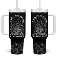 Book Lover Tumbler With Handle A Well Read Woman Is A Dangerous Creature - Wonder Print Shop