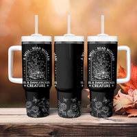 Book Lover Tumbler With Handle A Well Read Woman Is A Dangerous Creature - Wonder Print Shop