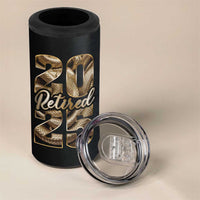 Year Of The Snake 2025 4 in 1 Can Cooler Tumbler Aesthetic Gold Snake Lucky - Wonder Print Shop