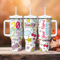 Personalized Graduation Gifts Tumbler With Handle Custom Name Cute Seniors Class Of 2025