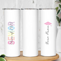 Personalized Graduation Gifts For Senior Skinny Tumbler Custom Name Class Of 2025