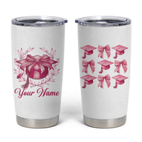 Personalized Graduation Gifts For Women Tumbler Cup Custom Name Coquette Bow Seniors Class Of 2025