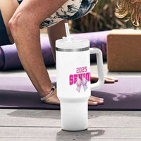 Graduation Gifts For Women Tumbler With Handle She Believed She Could So She Did Seniors Class Of 2025 Coquette Bow