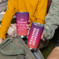 Personalized Graduation Gifts For Her Tumbler Cup Custom Name She Believed She Could So She Did Seniors Class Of 2025