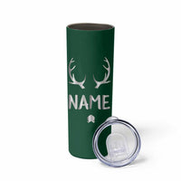 Personalized Hunting Skinny Tumbler Custom Name Reindeer Season Christmas - Wonder Print Shop