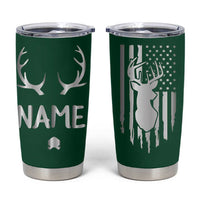 Personalized Hunting Tumbler Cup Custom Name Reindeer Season Christmas - Wonder Print Shop