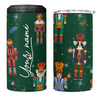 Personalized Christmas Nutcracker 4 in 1 Can Cooler Tumbler Custom Name Funny Nutcracker Dog - Wonder Print Shop