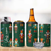 Personalized Christmas Nutcracker 4 in 1 Can Cooler Tumbler Custom Name Funny Nutcracker Dog - Wonder Print Shop